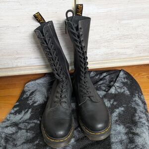 Dr Martens Black Tall Boots Like New